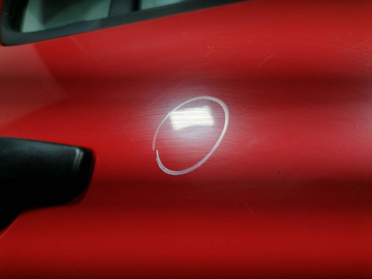 Dacia Sandero SD original T&uuml;r hinten rechts OV21D Red Passion Rohbau BJ09